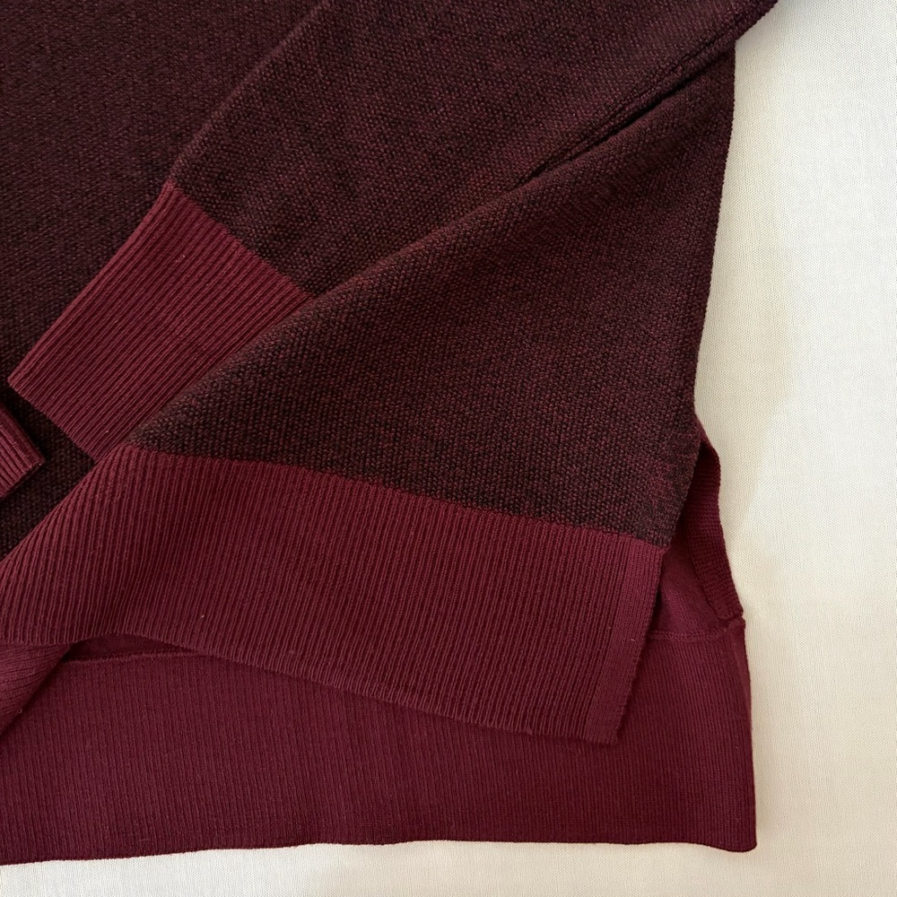 rag & bone taylor v-neck fine merino wool sweater Burgundy size Small - Picture 14 of 15